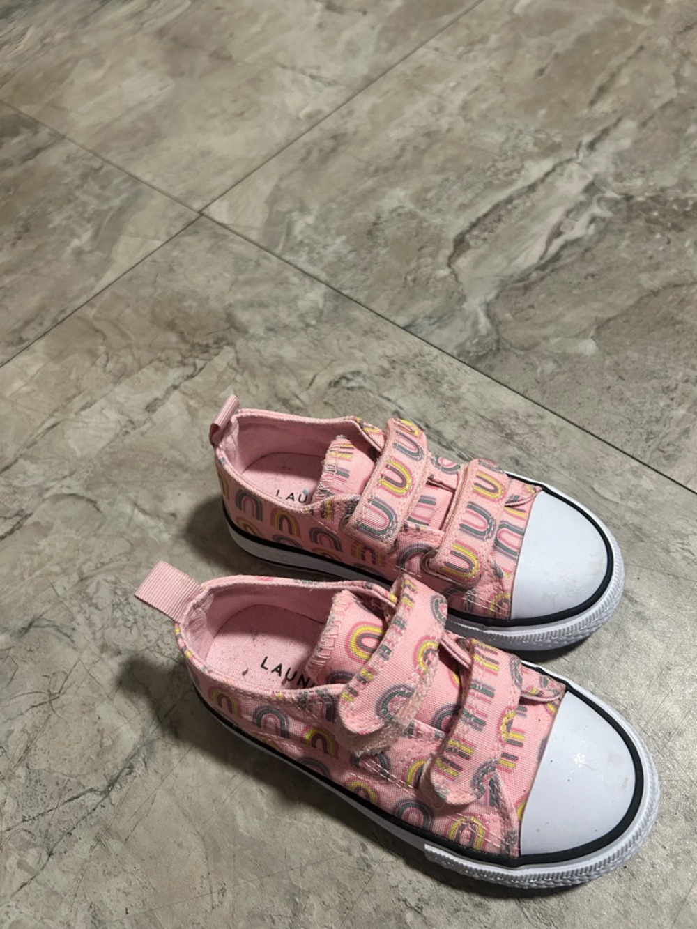 Kids' Pink Rainbow  Sneakers